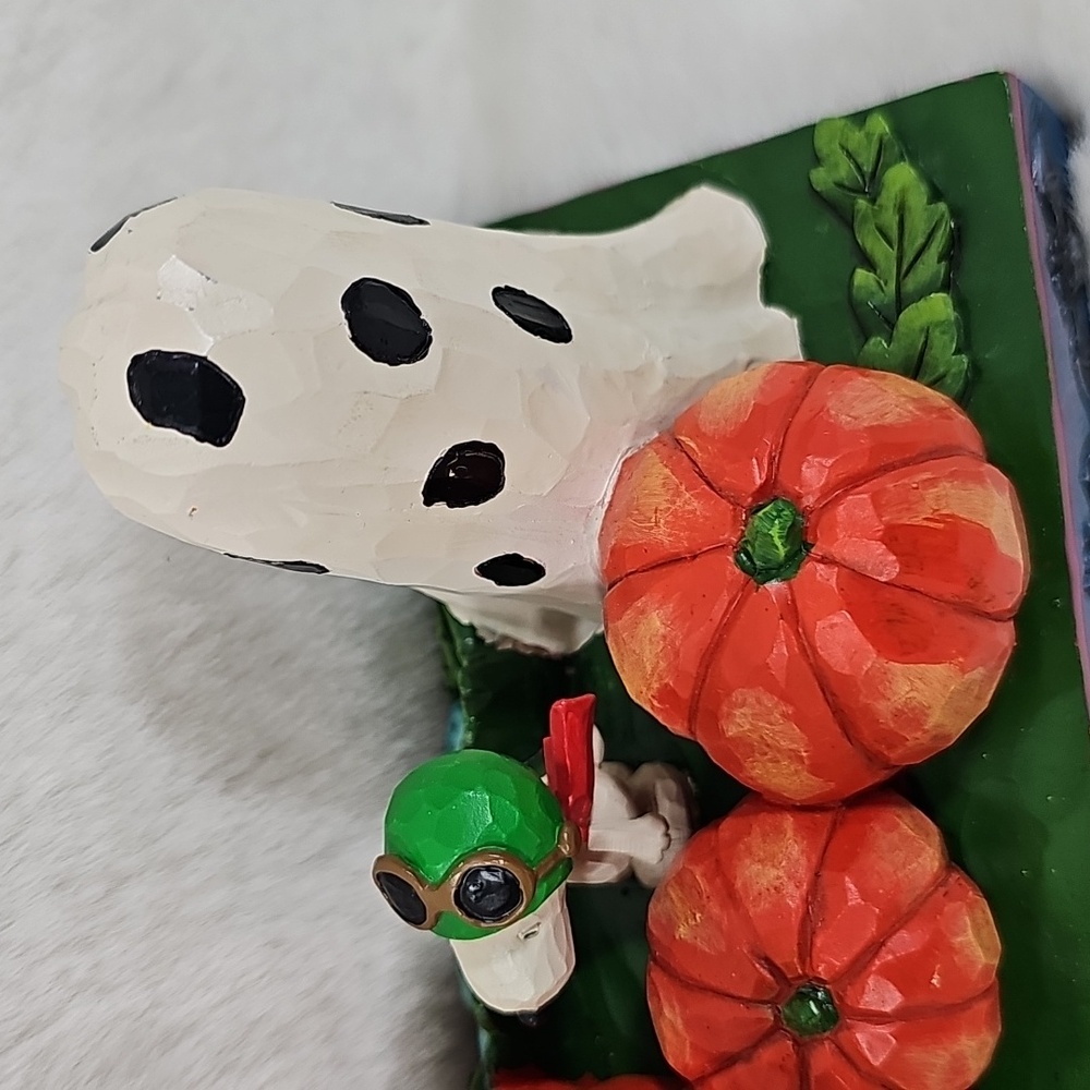 Jim Shore Peanuts Each Year the Great Pumpkin Rises Halloween Figurine 4057674 - Picture 3 of 11